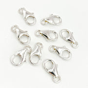 10MM White Sterling Silver Trigger Clasp